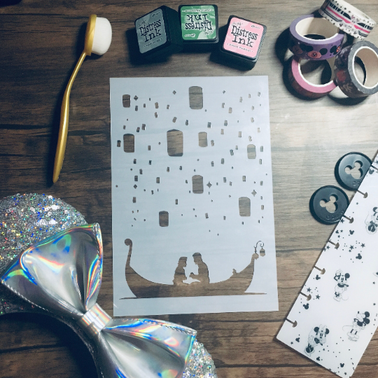 The Lights Stencil /Inking cover  Planner/Bullet Journal/Art Journal/Inking Stencil