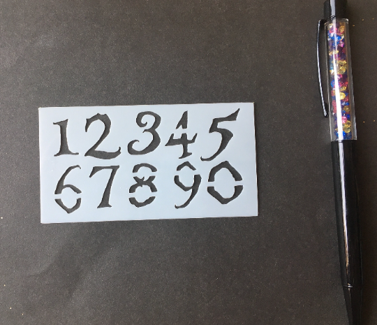 Skelly Font Number Planner/Bullet Journal/Art Journal/Inking Stencil