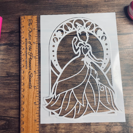 NOLA Princess stencil  Planner/Bullet Journal/Art Journal/Inking Stencil