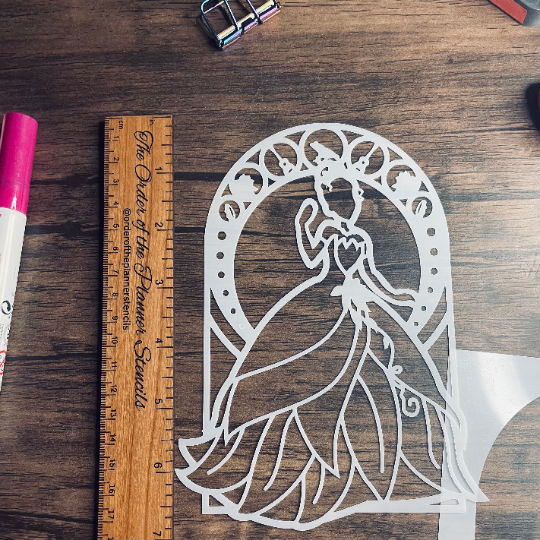 NOLA Princess stencil  Planner/Bullet Journal/Art Journal/Inking Stencil