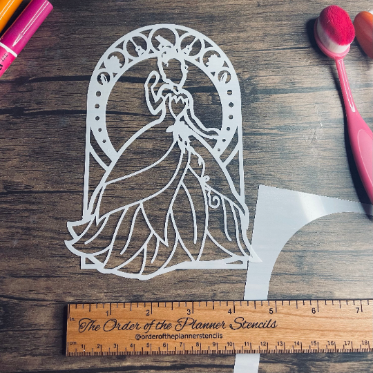 NOLA Princess stencil  Planner/Bullet Journal/Art Journal/Inking Stencil