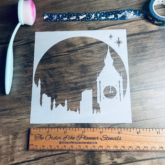 Flying over London 2 piece Stencil /Inking cover  Planner/Bullet Journal/Art Journal/Inking Stencil
