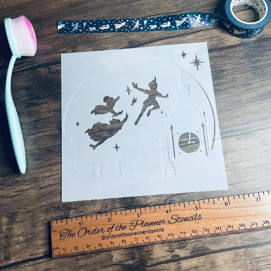 Flying over London 2 piece Stencil /Inking cover  Planner/Bullet Journal/Art Journal/Inking Stencil