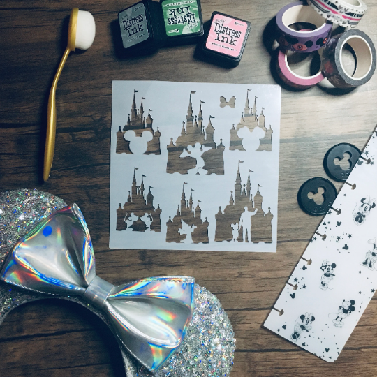 Magical Castle Variety Stencil /Inking cover  Planner/Bullet Journal/Art Journal/Inking Stencil
