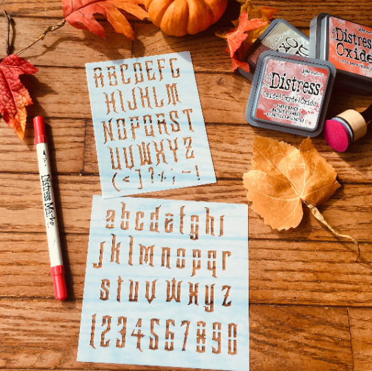 Mansion font  Stencil  Planner/Bullet Journal/Art Journal/Inking Stencil