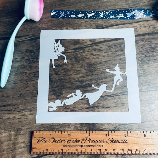 Clock & Flight Overlay Stencils (Purchase separately or together!) /Inking cover  Planner/Bullet Journal/Art Journal/Inking Stencil