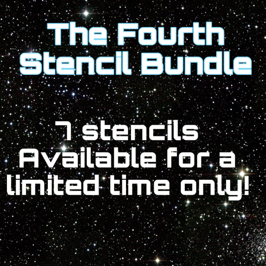 The Fourth Limited Time 7 Stencil Bundle /Inking cover  Planner/Bullet Journal/Art Journal/Inking Stencil