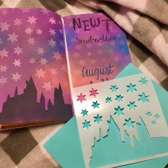 Starry Castle Stencil-Bullet Journal, Planner, Inking, Art Journal, Cookie Stencil