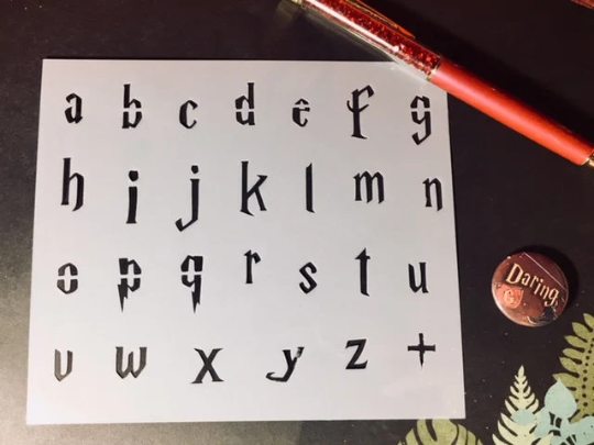 Bolt Lower Case Stencil