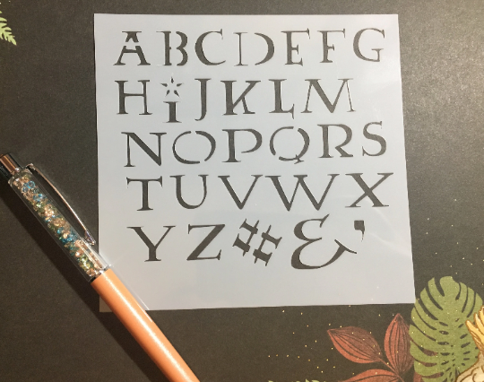 Light Lower Case Stencil