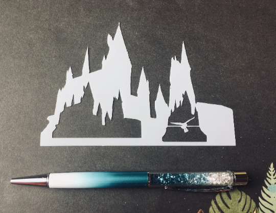 Mini Castle Stencil-B6 Sized!