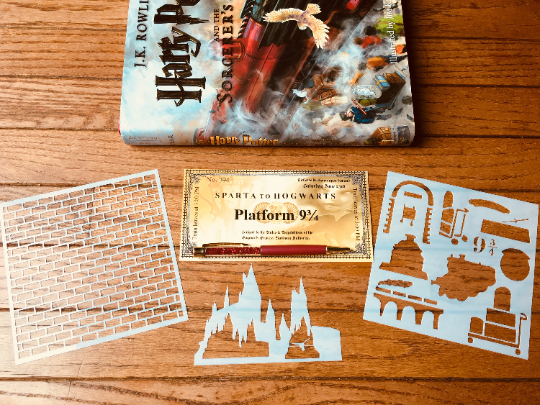 Mini Castle Stencil-B6 Sized!