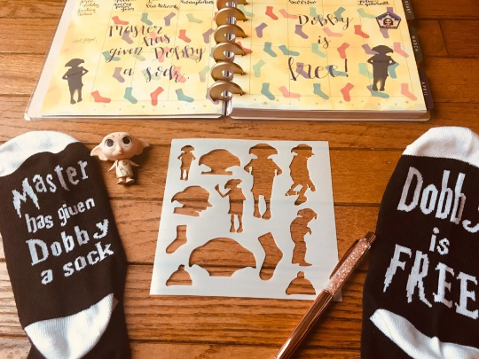 House Elf Stencil. Planner Stencil, Bujo Stencil, Art Journal Stencil, Cookie Stencil