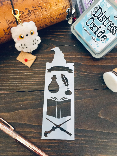Hat Bookmark Stencil