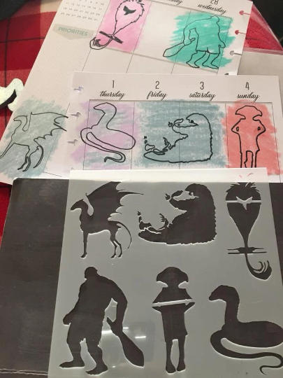 Beasts Stencil