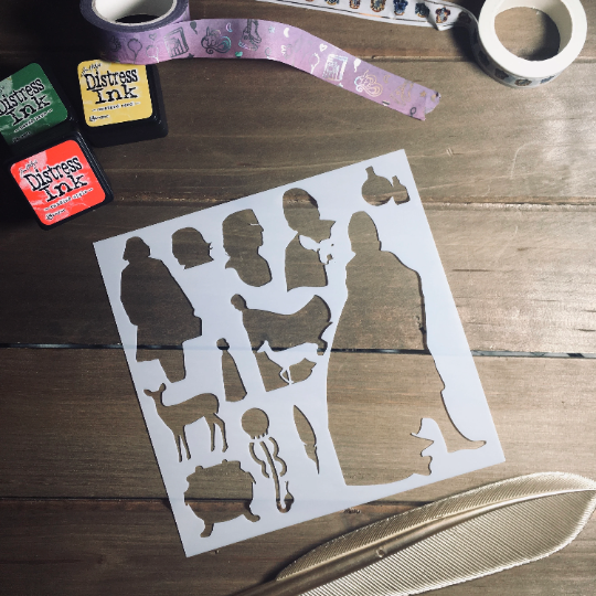 Potion Master Stencil /Inking cover  Planner/Bullet Journal/Art Journal/Inking Stencil