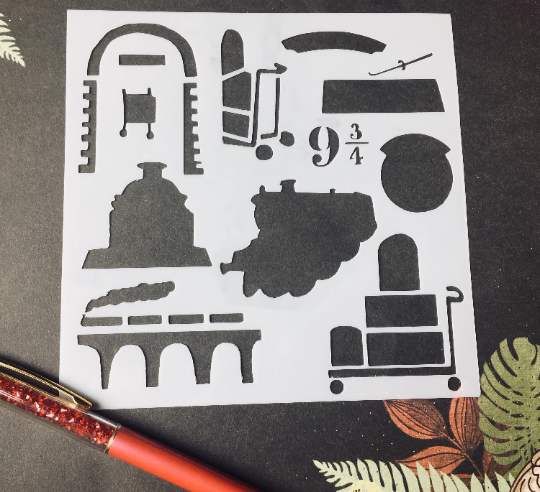 Magical Train Stencil