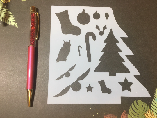 Wizard Christmas Stencil