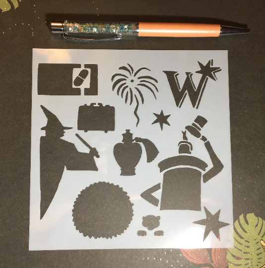Wizard Wheezes Stencil