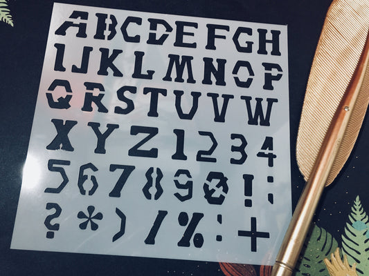 News Font Stencil