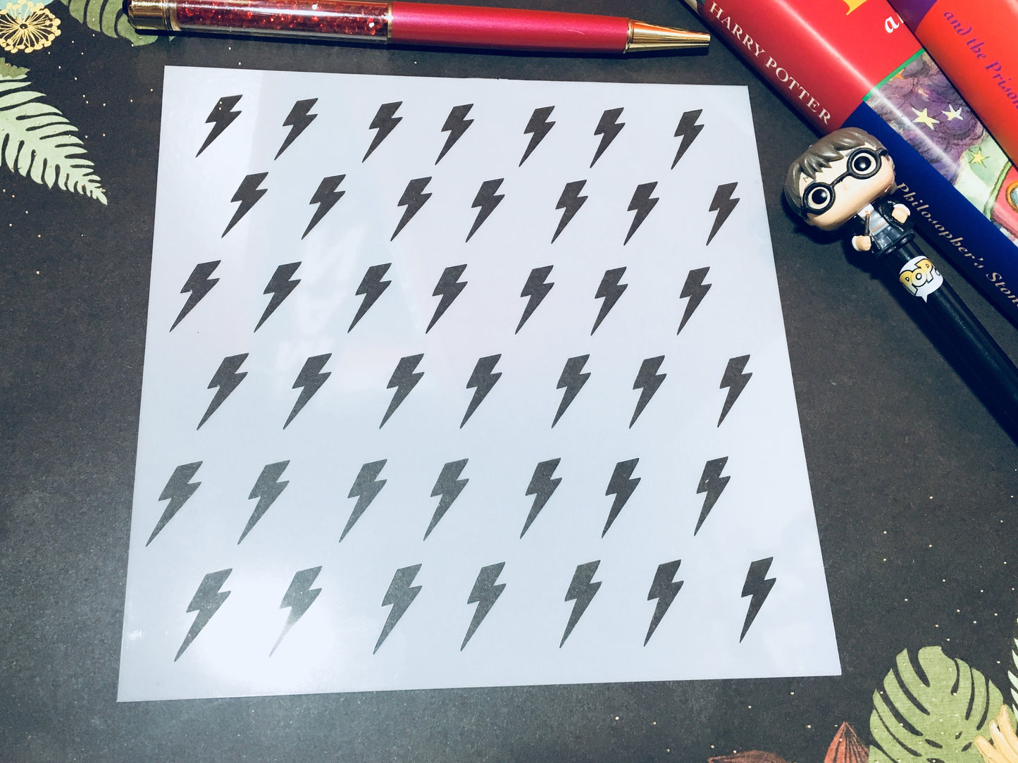 Lightning Cover Stencil