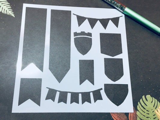 Banners Stencil