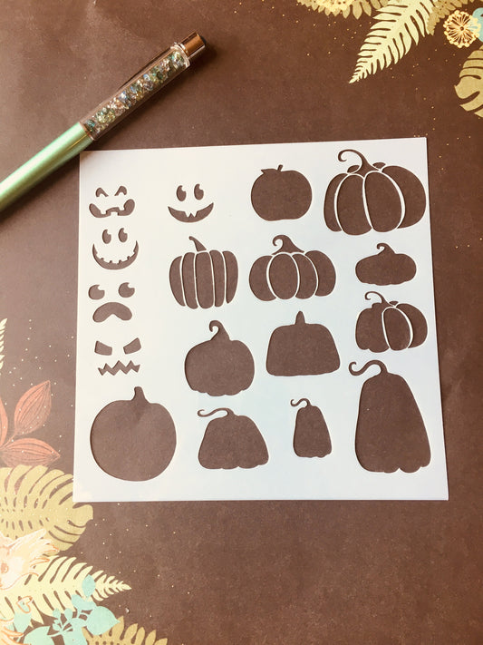 Jack O Lantern & Pumpkin Planner/Bullet Journal/Art Journal/Inking Stencil