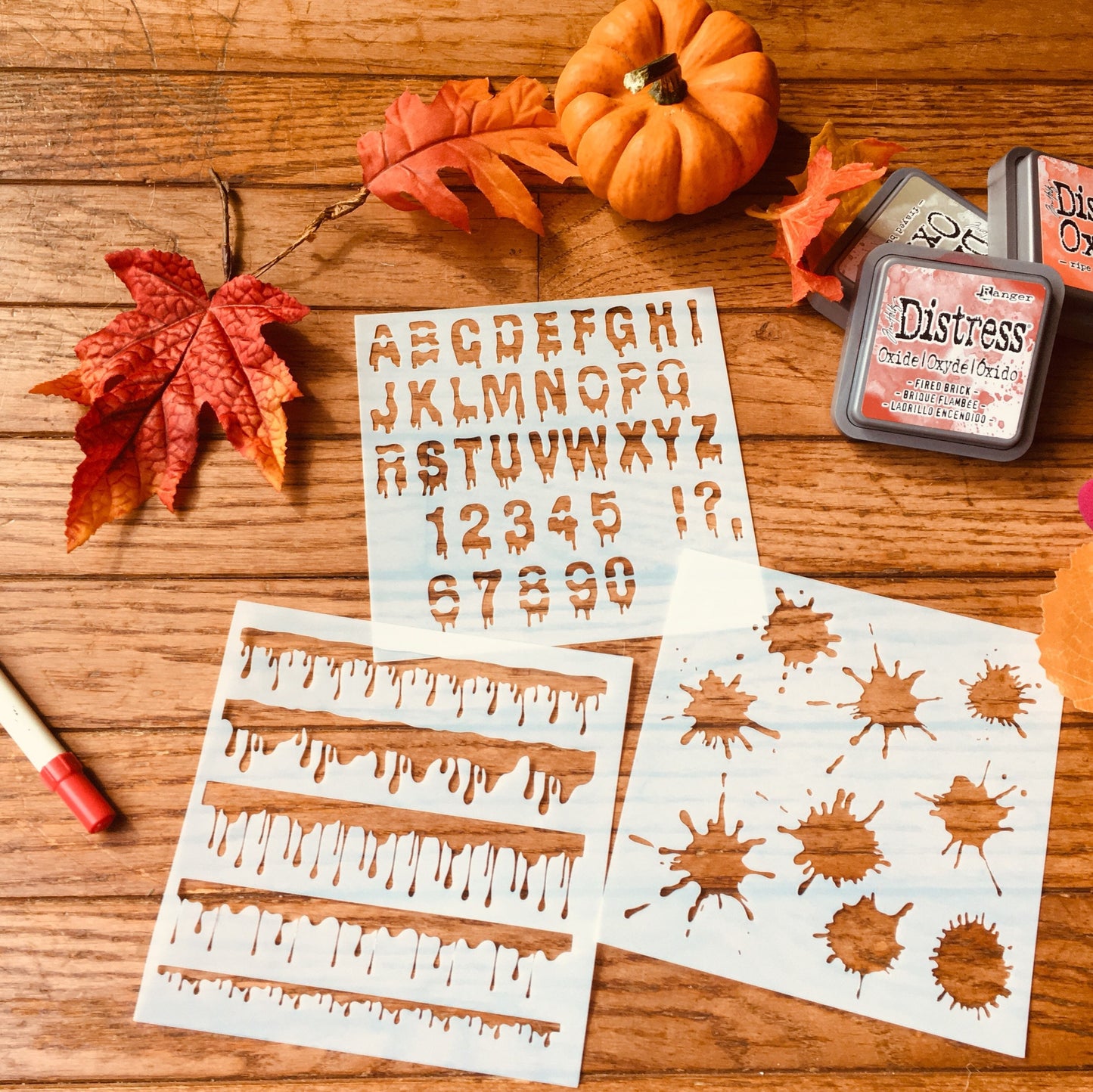 Splatters  Stencil  Planner/Bullet Journal/Art Journal/Inking Stencil