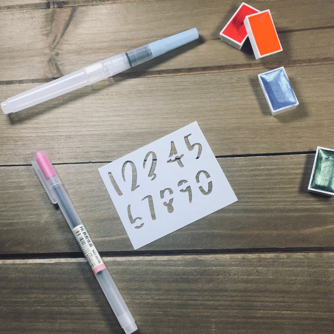 Bloom Numbers Font Stencil /Inking cover Planner/Bullet Journal/Art Jo ...
