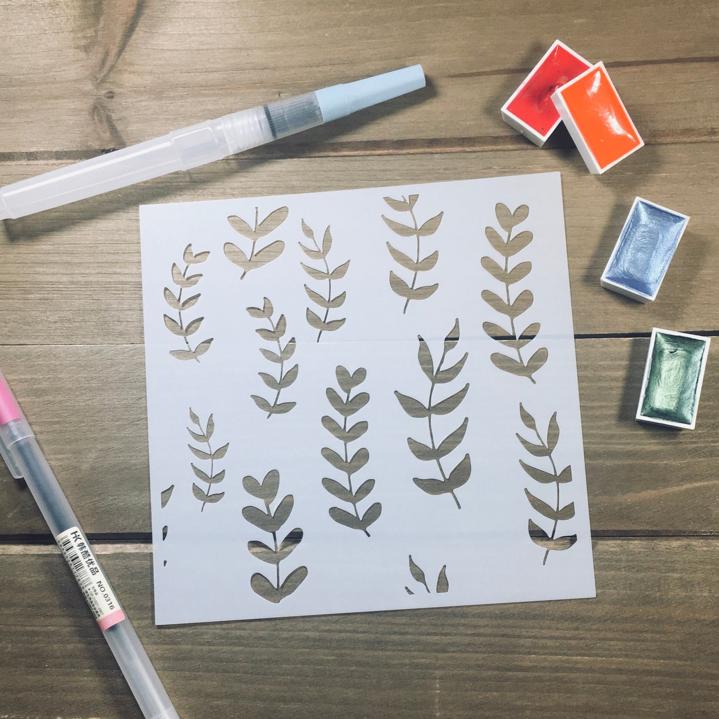 Fern Pattern Stencil /Inking cover  Planner/Bullet Journal/Art Journal/Inking Stencil