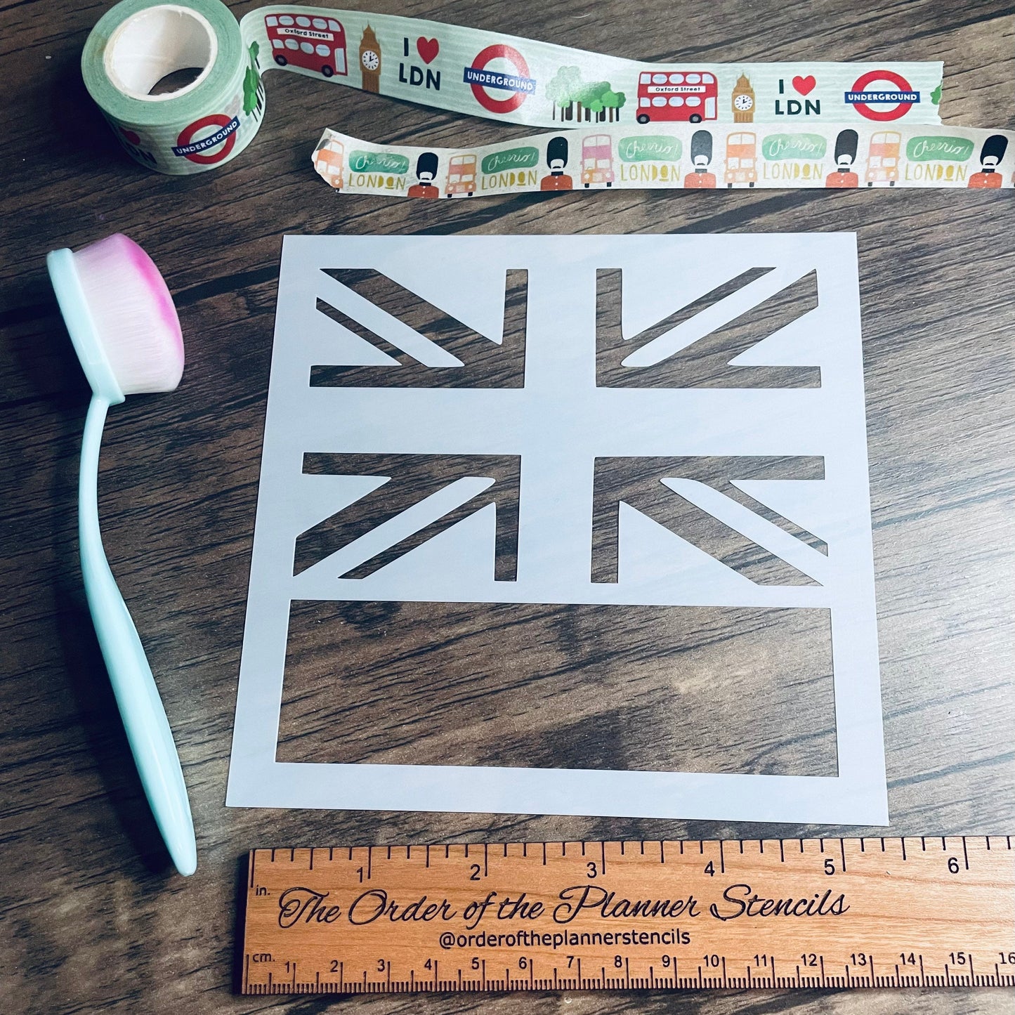 London Scene 4 piece Overlay Stencil-Purchase separately or together! Stencil Inking cover Planner Bullet Journal Art Journal Inking Stencil