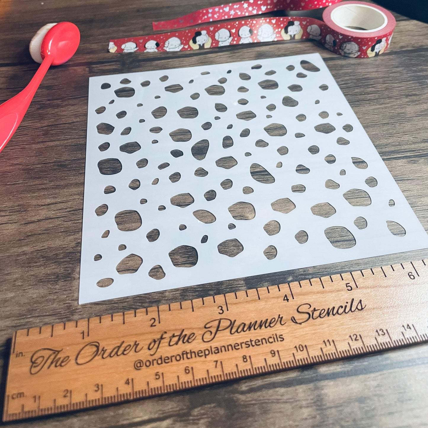 Dalmation Pattern Stencil /Inking cover  Planner/Bullet Journal/Art Journal/Inking Stencil