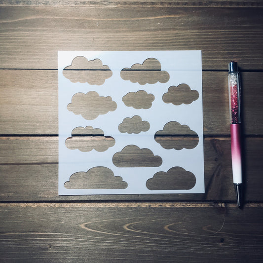 Clouds stencil /Inking cover  Planner/Bullet Journal/Art Journal/Inking Stencil