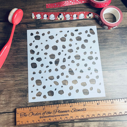 Dalmation Pattern Stencil /Inking cover  Planner/Bullet Journal/Art Journal/Inking Stencil