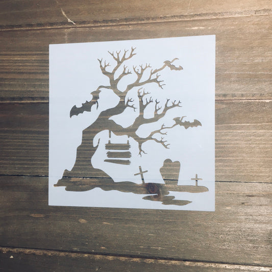 Halloween Tree Planner/Bullet Journal/Art Journal/Inking Stencil