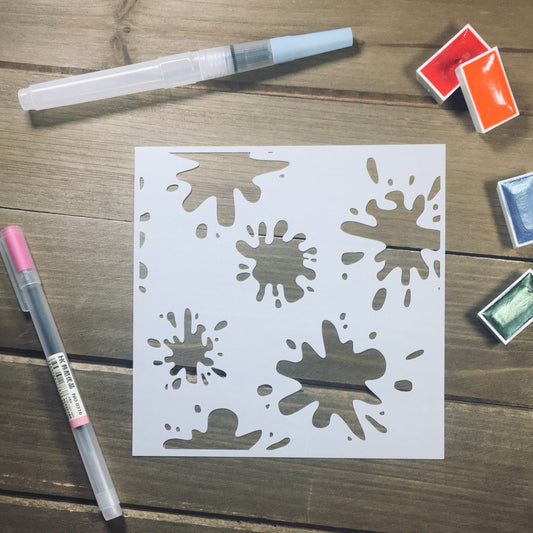 Splatter Pattern Stencil /Inking cover  Planner/Bullet Journal/Art Journal/Inking Stencil