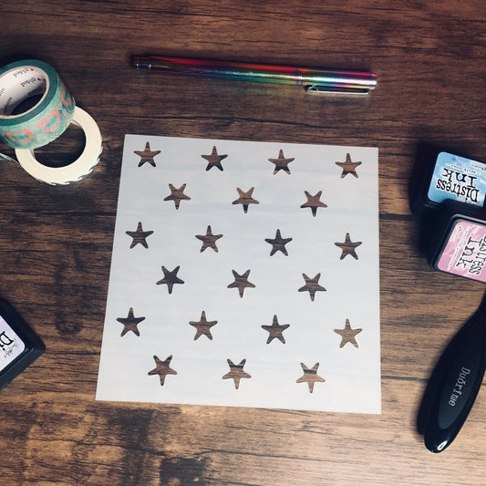 Star Fish Stencil /Inking cover  Planner/Bullet Journal/Art Journal/Inking Stencil Ocean