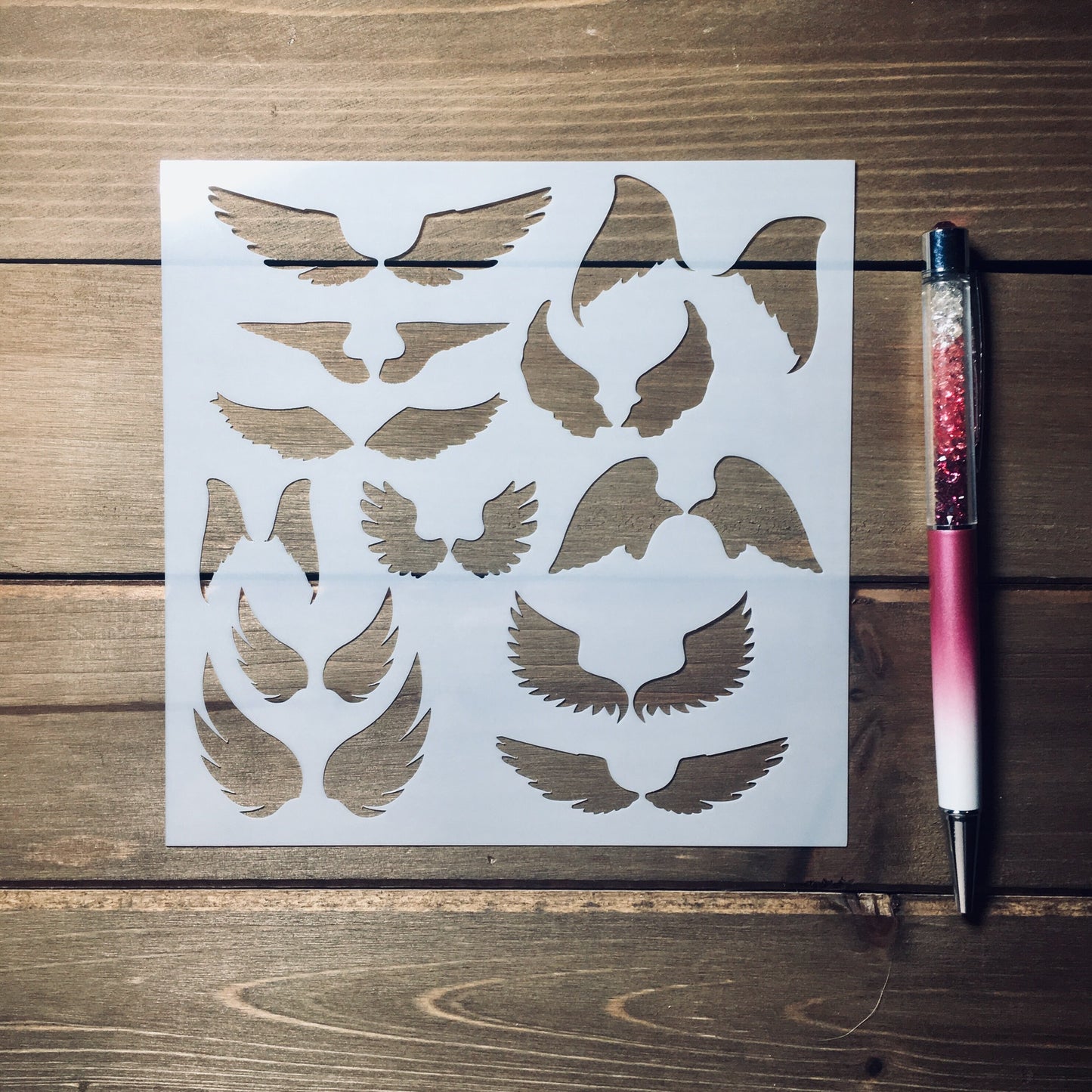 Wings Stencil /Inking cover  Planner/Bullet Journal/Art Journal/Inking Stencil