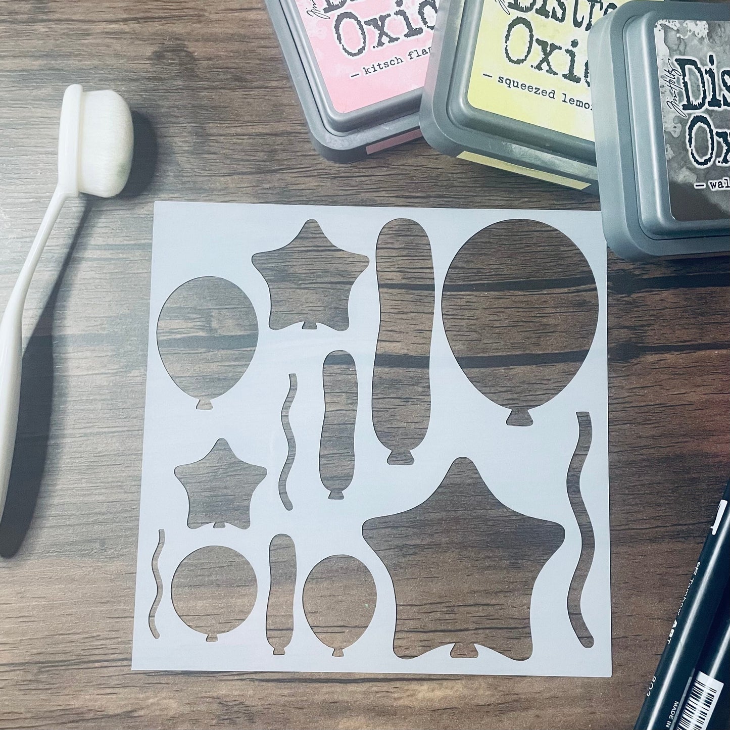 Balloon Builder Stencil Planner/Bullet Journal/Art Journal/Inking Stencil/ bujo planner craft stencil inking card making