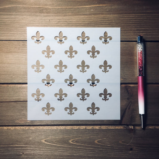 Fleur de lis stencil /Inking cover  Planner/Bullet Journal/Art Journal/Inking Stencil