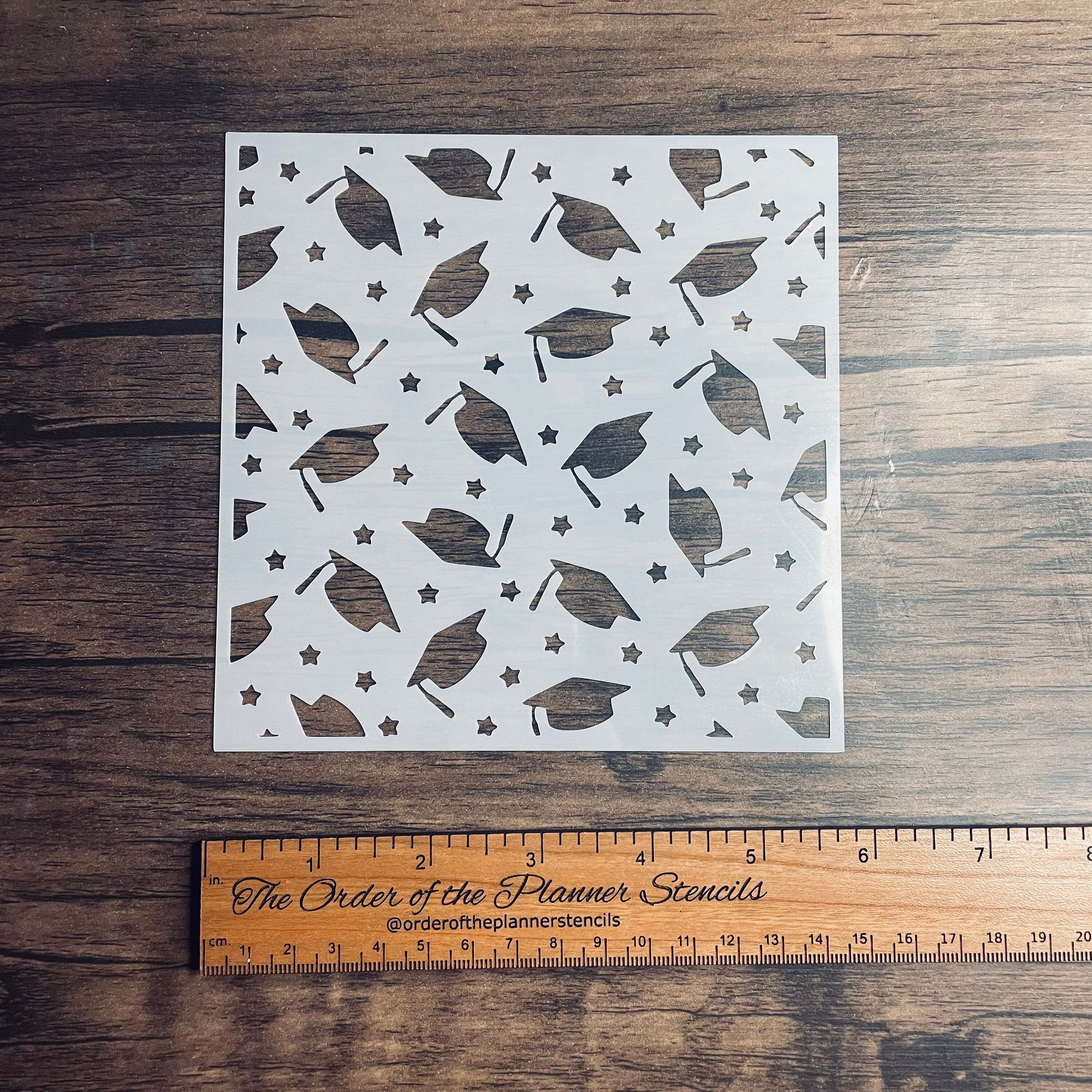 Grad Pattern Stencil Planner/Bullet Journal/Art Journal/Inking Stencil ...