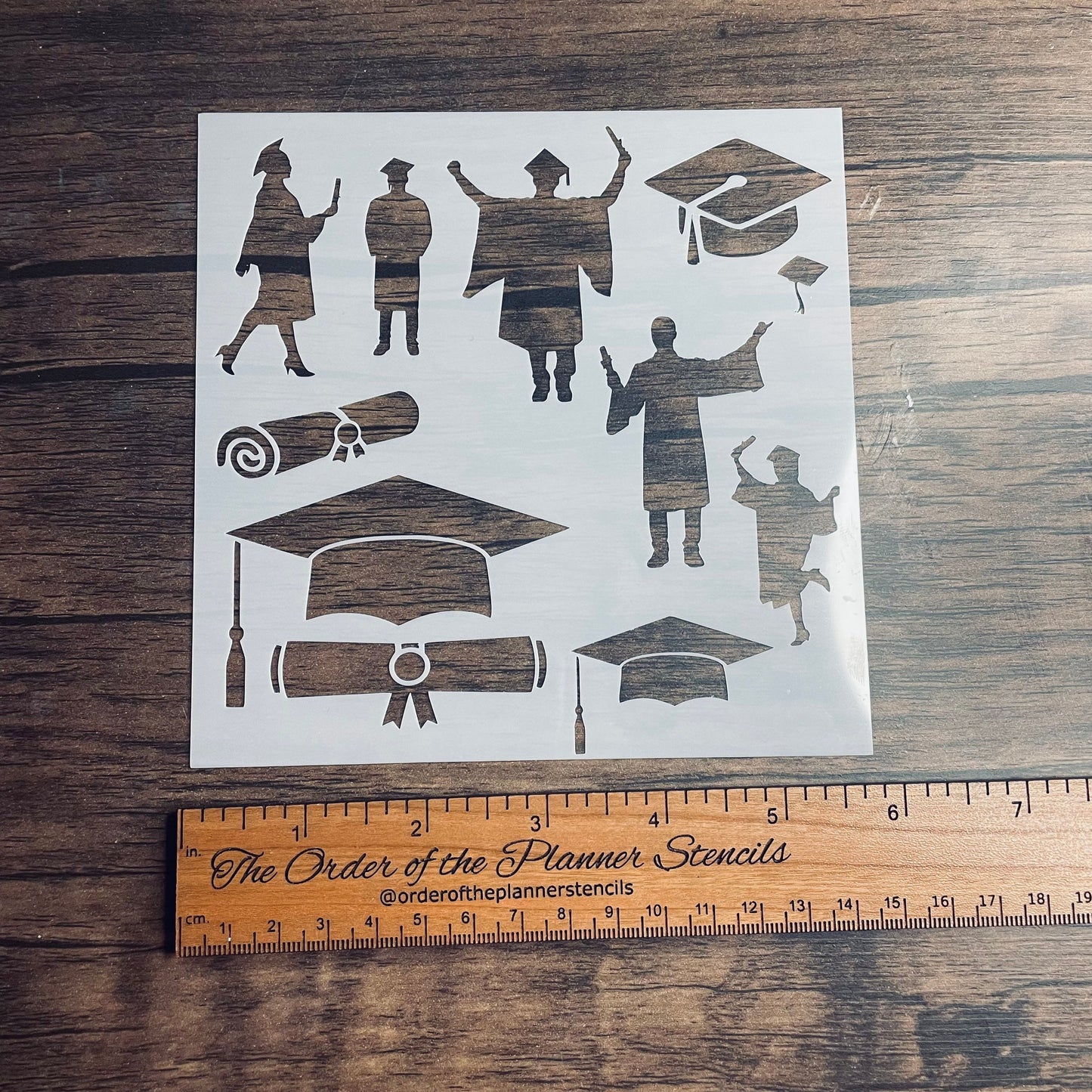 Graduation Stencil Planner/Bullet Journal/Art Journal/Inking Stencil/ bujo planner craft stencil inking card making