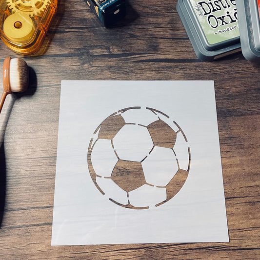 Soccer Ball Stencil Planner/Bullet Journal/Art Journal/Inking Stencil/ bujo planner craft stencil inking card making