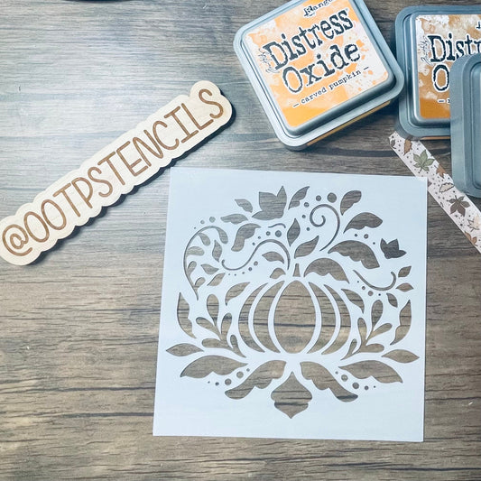 Pumpkin Patched Stencil Planner/Bullet Journal/Art Journal/Inking Stencil/ bujo planner craft stencil inking card making